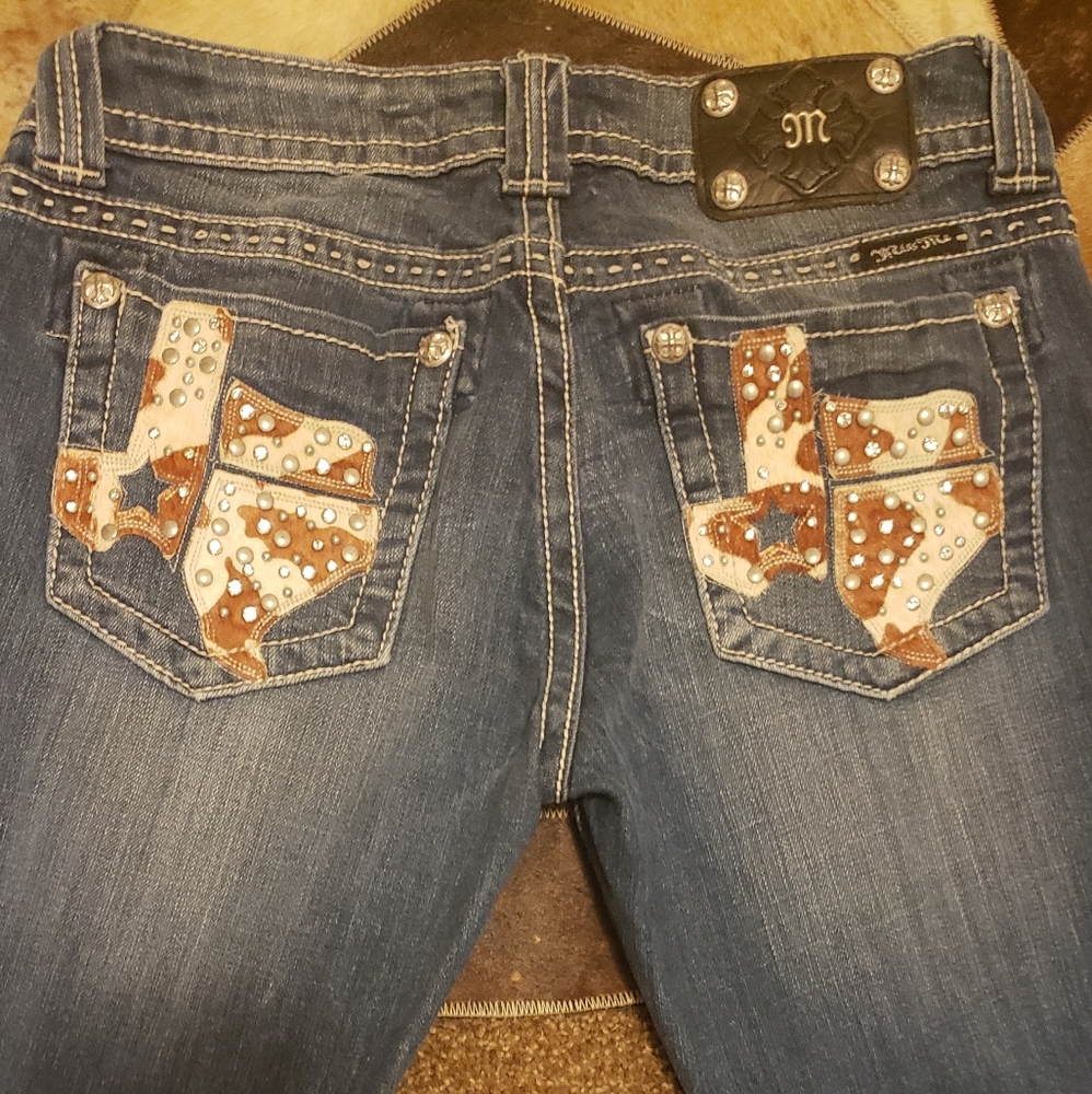 Miss Me Texas Cowhide Jeans